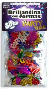 BRILLANTINA SIFAP C/FORMAS PARTY TIME x 5u