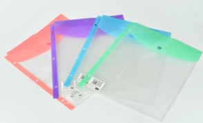 SOBRE LAMA A4 FOLIO C/BOTON C/5 PERF.