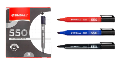 PROMO SIMBALL MARCADOR 550 PERMANENTE x 100u
