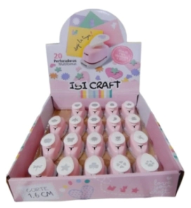 IBI CRAFT PERFORADORA ARTISTICA 17mm 3/4 EXPOSITOR x 20pcs