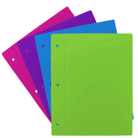 CARPETA LAMA N3 TAPA PP SURT. CRISTAL