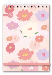 LIBRETA RY 9x13cm FLORES ALEGRIA x 60hjs