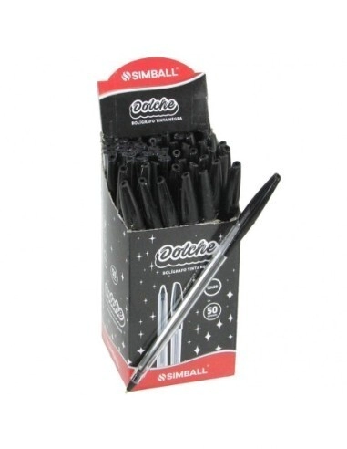 BOLIGRAFO SIMBALL DOLCHE x 50u NEGRO
