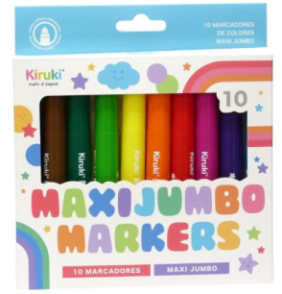 MARCADOR KIRUKI MAXI JUMBO x 10u CLASICOS