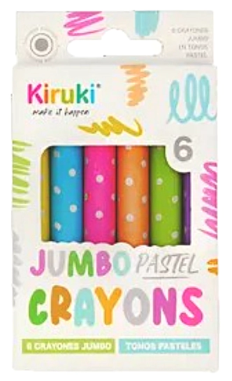 PINTURITAS KIRUKI JUMBO PASTEL x 6u