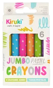 PINTURITAS KIRUKI JUMBO PASTEL x 6u