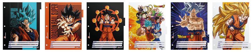 SEPARADOR MOOVING N�3 DRAGON BALL x 6hjs
