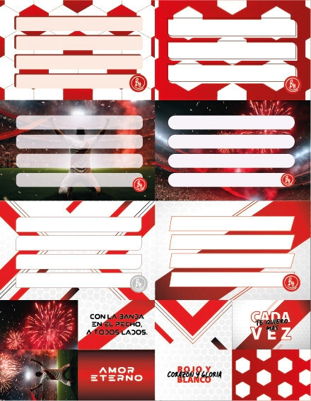 ROTULOS RY x 8u + STICKERS