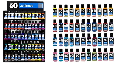 EQ EXHIBIDOR MOSTRADOR ACRILICOS x 50cc x 180u