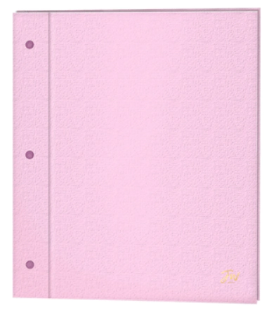 CARPETA FW N�3 TAPA FORRADA PP PASTEL