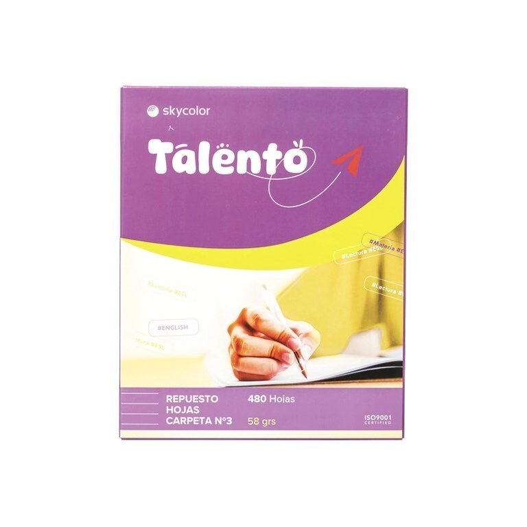 REPUESTO SKYCOLOR TALENTO N3 x 480hjs CD 58grs