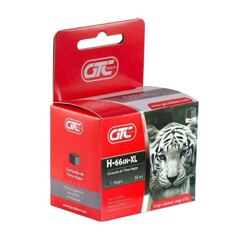 CARTUCHO GTC HP H-664N-XL x 22ml NEGRO
