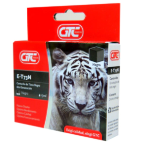 CARTUCHO GTC EPSON E-T73N x 13ml NEGRO