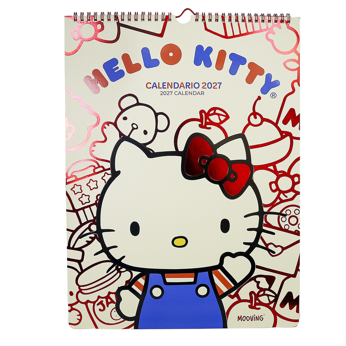 AGENDA MOOVING CALENDARIO 30x40 HELLO KITTY 2027