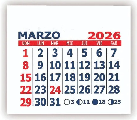 ALMANAQUE NIVEL 10 MENSUAL MIGNON (5,3x4,8)