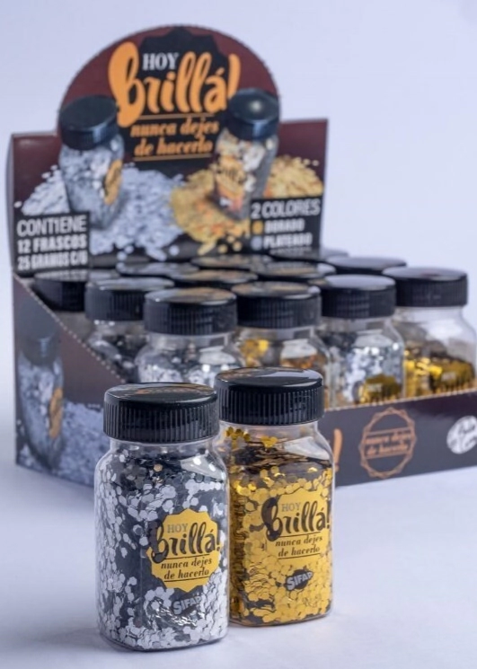 BRILLANTINA SIFAP C/FORMA POTE 25grs DORADO-PLATA