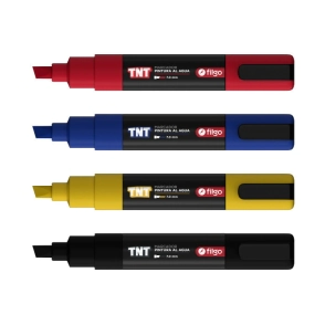 MARCADOR FILGO TNT 7.0 AL AGUA COLORES PRIMARIOS x 4u