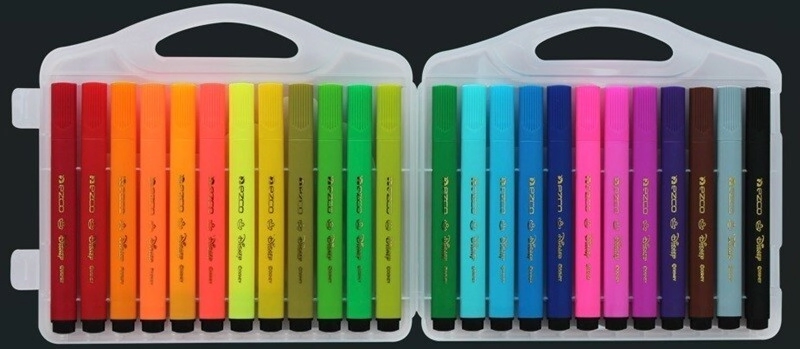 MARCADOR EZCO TRIANGULAR x 24u TOY STORY (valija plastica)