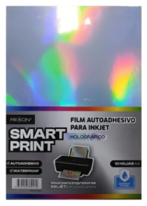 FILM REXON A4 AUTOADHESIVO HOLOGRAFICO x 10hjs