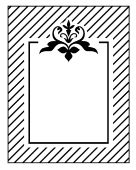 IBI SUNLIT PLANTILLA 4.25" TEXTURADO 2D MARCO DECORADO