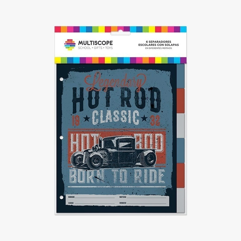 SEPARADOR MULTISCOPE N3 x 6hjs Y SOLAPA BORN TO RIDE