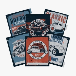 SEPARADOR MULTISCOPE Nº3 x 6hjs Y SOLAPA BORN TO RIDE