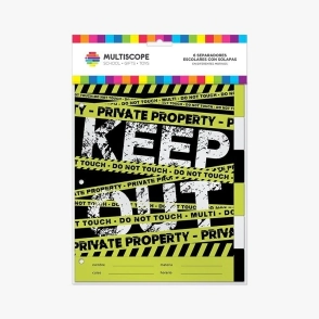 SEPARADOR MULTISCOPE Nº3 x 6hjs SOLAPA KEEP OUT