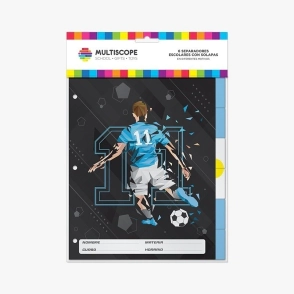 SEPARADOR MULTISCOPE Nº3 x 6hjs Y SOLAPA FOOTBALL IS LIFE