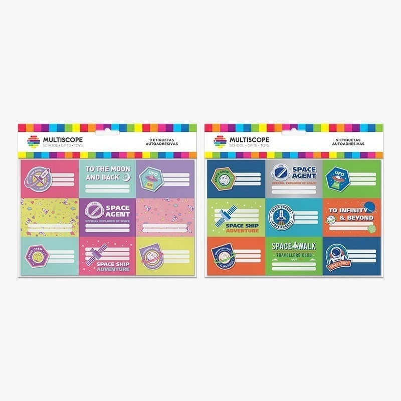ROTULOS MULTISCOPE x 9u LOST IN SPACE