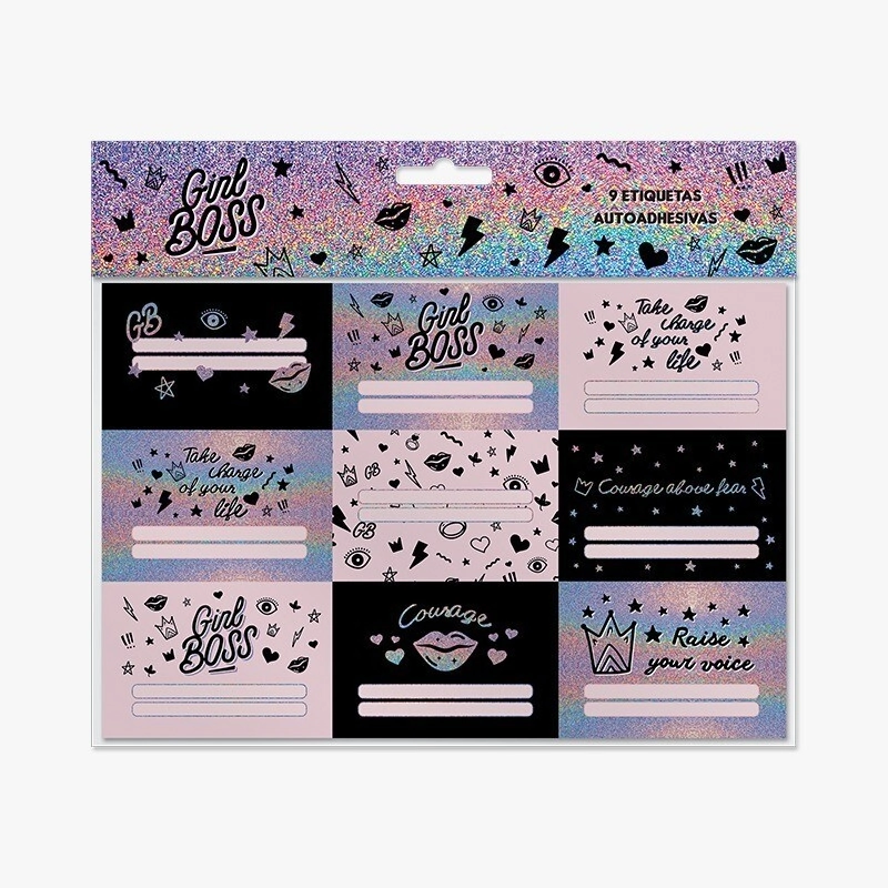 ROTULOS MULTISCOPE x 9u GIRL BOSS