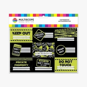 ROTULOS MULTISCOPE x 9u KEEP OUT