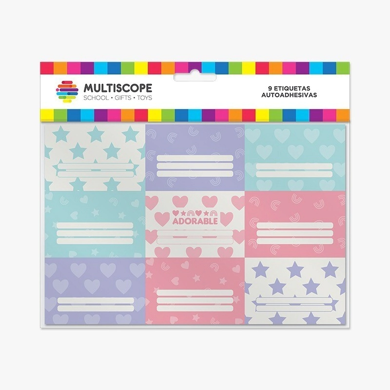 ROTULOS MULTISCOPE x 9u ADORABLE