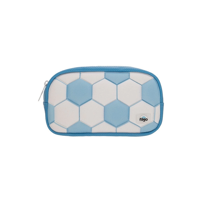 CANOPLA FILGO STARPAK POUCH / FUTBOL CELESTE-BLANCO