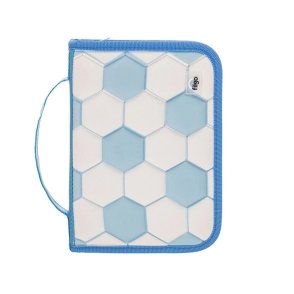 CANOPLA FILGO STARPAK RIGID / FUTBOL CELESTE-BLANCO