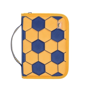 CANOPLA FILGO STARPAK RIGID / FUTBOL AMARILLO-AZUL