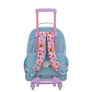 MOCHILA FILGO 3D 18" CON CARRITO / CAPIBARA