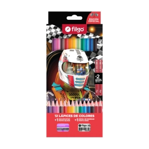 LAPICES COLOR FILGO FANTASIA AUTO x 12L + 2HB
