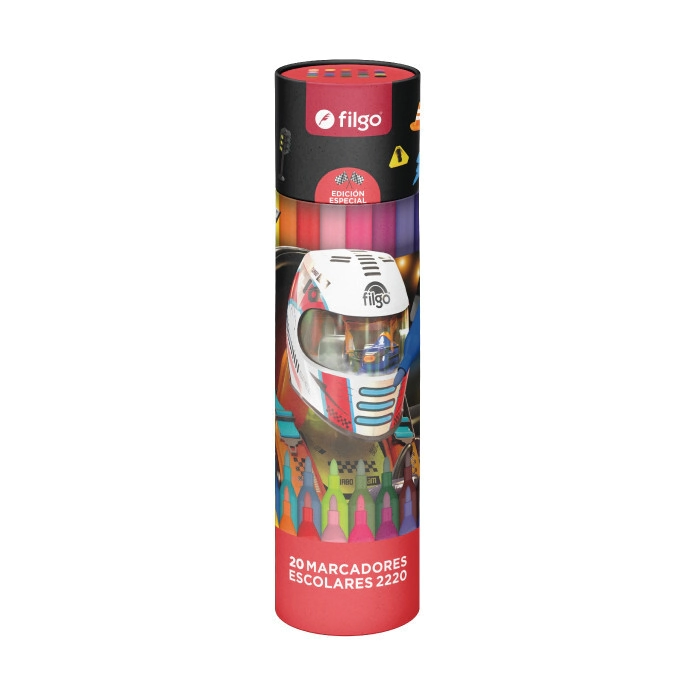 MARCADOR FILGO ESCOLAR 2220 FANTASIA RACER x 20u
