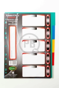 SEPARADOR LAMA A4 5 POS. x 400MICR.