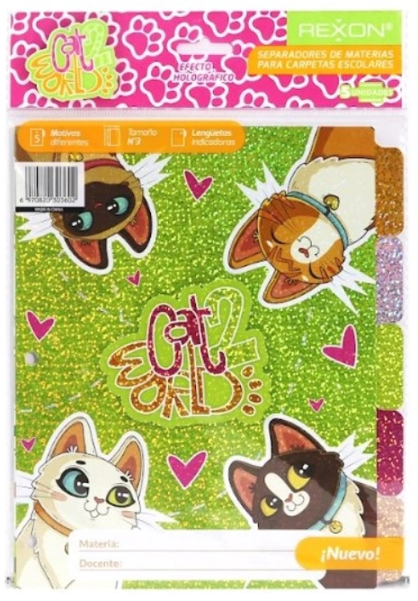 SEPARADOR REXON N�3 CAT WORLD 2 C/S x 5u