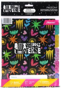 SEPARADOR REXON N&ordm;3 AMAZING UNIVERSE C/S x 5u