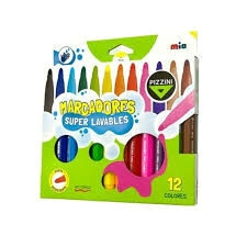 MARCADOR PIZZINI SUPER LAVABLES x 12u
