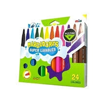 MARCADOR PIZZINI SUPER LAVABLES x 24u
