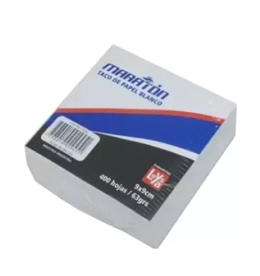 TACO MARATON 9x9 BLANCO x 400hjs