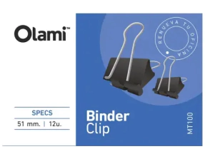 BINDER CLIP OLAMI 51mm x 12u