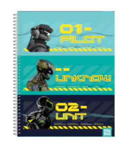 CUADERNO PPR 21x29.7cm T/F GAME ZONE x 80hjs CD