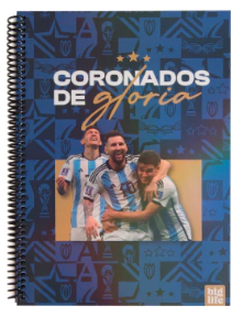 CUADERNO PPR 21x29.7cm T/F DISE&Ntilde;O 1 AFA x 80hjs RY