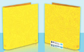 CARPETA PPR 3x40 DISE&Ntilde;O 1 TRAMA NARANJA