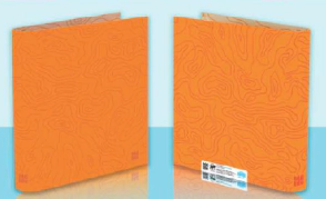 CARPETA PPR 3x40 DISE&Ntilde;O 1 TRAMA NARANJA
