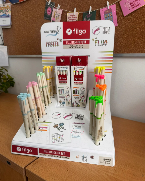 EXHIBIDOR FILGO RESALTADOR MULTILIGHTER FIT DOBLE